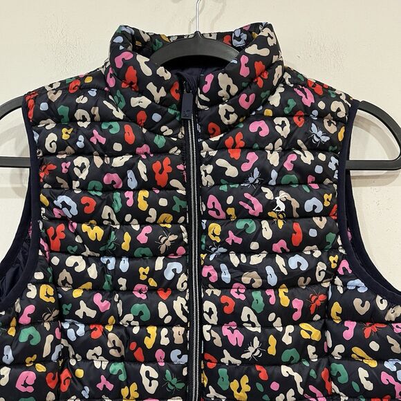 Joules Women’s Snug Gilet Multicolor Print Packable Puffer Vest UK 10 US 6 - Picture 3 of 8